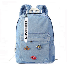 Fashion College Vintage Backpacks Denim Rucksack Casual Bookbag School Bag For Girls